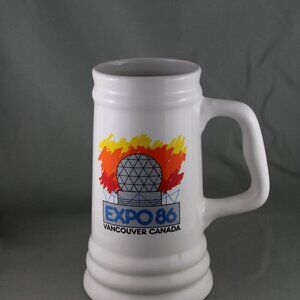 Expo 86 Beer Mug / Stein - Featuring the Science Center Graphic - Very Large